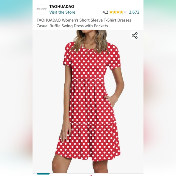 Polka Dot Mini Dress - Picture 9 of 17